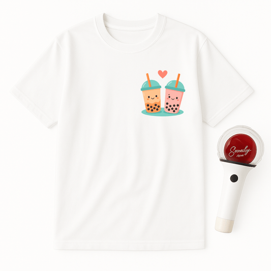 BOBA TEA COUPLE UNISEX T-SHIRT