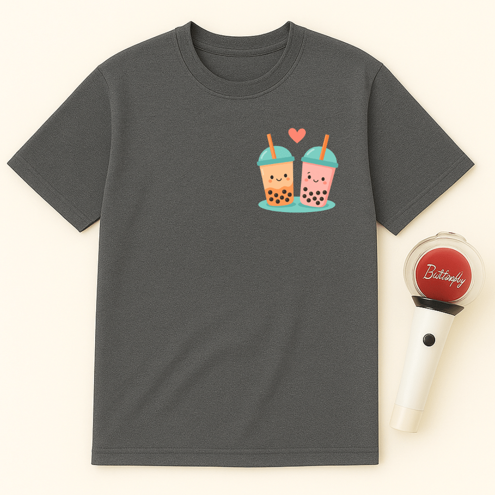 BOBA TEA COUPLE UNISEX T-SHIRT