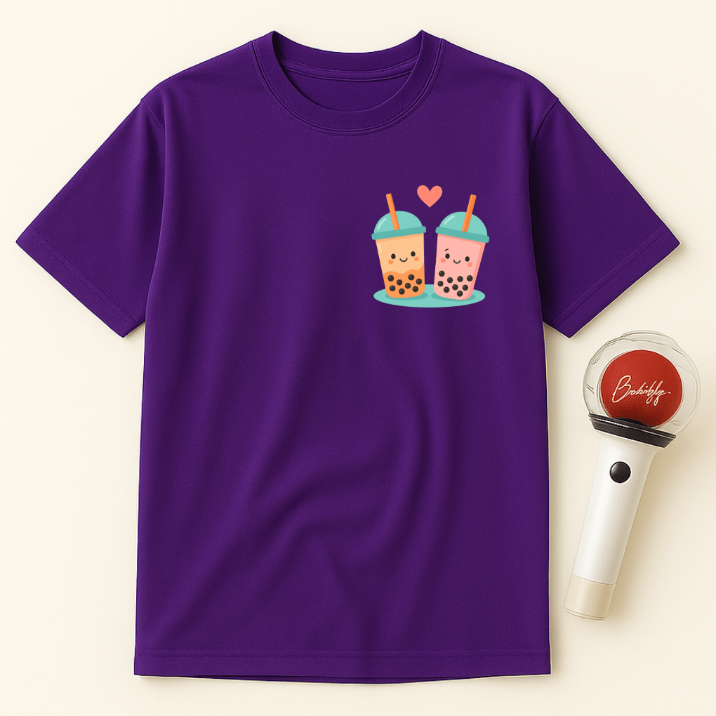 BOBA TEA COUPLE UNISEX T-SHIRT