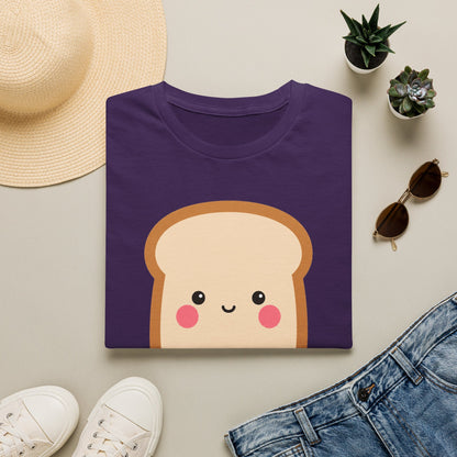 Kawaii Toast T‑Shirt — Cute Bread Graphic with Korean Text “너를 대빵 좋아해!”
