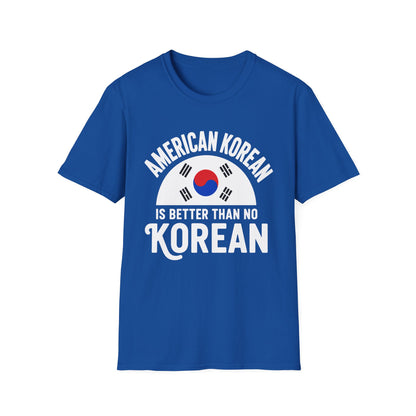 American Korean T-Shirt — 'American Korean' Graphic Tee with South Korea Flag
