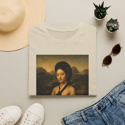 Portrait Tee — Vintage Asian Woman Oil Painting Graphic T-Shirt