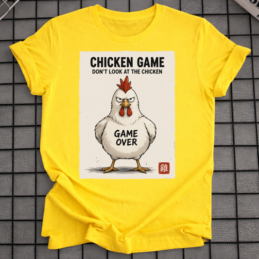 SCHAU NICHT AUF DAS HÜHNCHEN-T-SHIRT