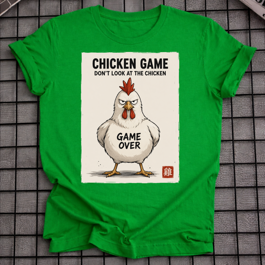 SCHAU NICHT AUF DAS HÜHNCHEN-T-SHIRT