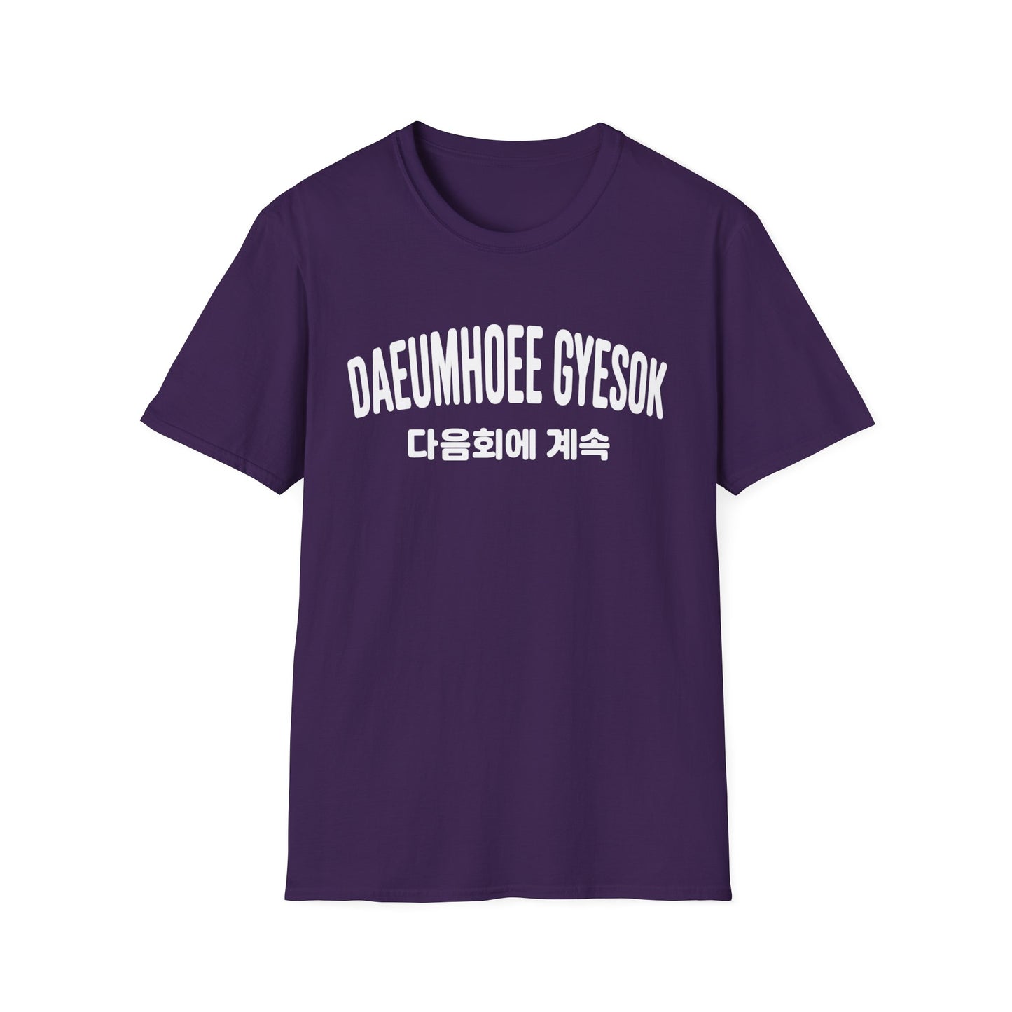 Korean Phrase Graphic T-Shirt — 다음회에 계속 (To Be Continued) Casual Tee