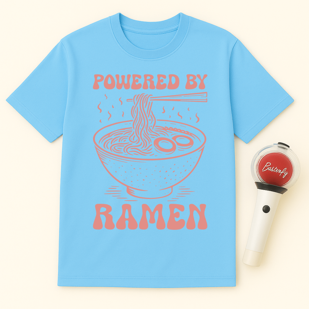 POWERED BY RAMEN UNISEX T-SHIRT