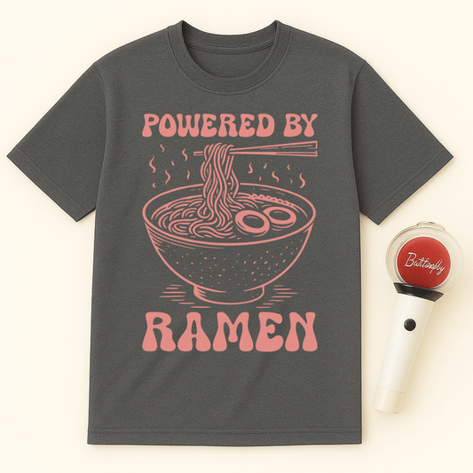 POWERED BY RAMEN UNISEX T-SHIRT