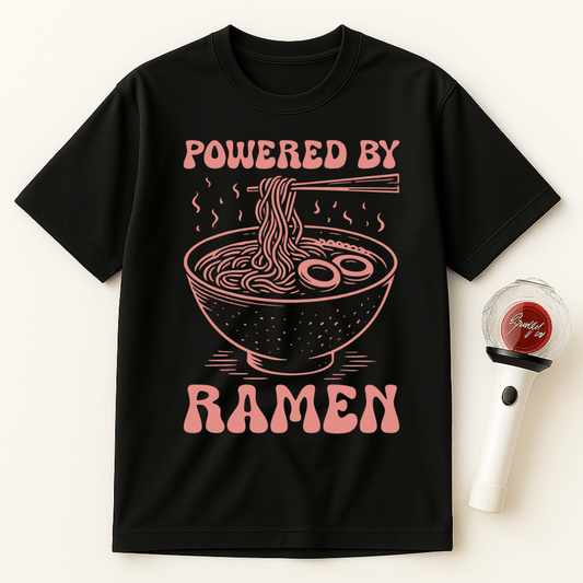 POWERED BY RAMEN UNISEX T-SHIRT