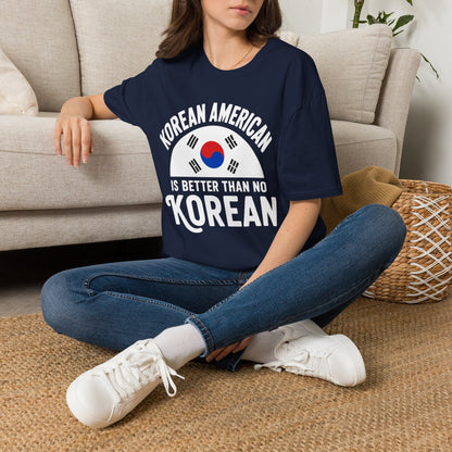 Korean American T-Shirt – Bold Taegeuk Emblem Pride Tee