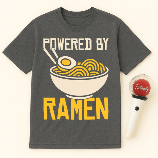 POWERED BY RAMEN UNISEX T-SHIRT