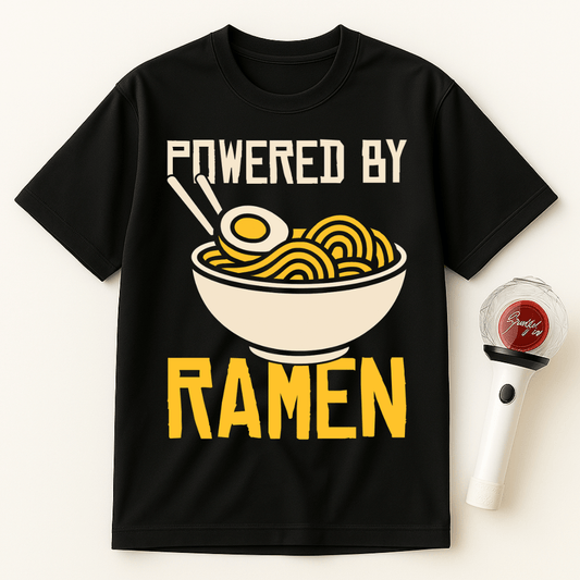 POWERED BY RAMEN UNISEX T-SHIRT