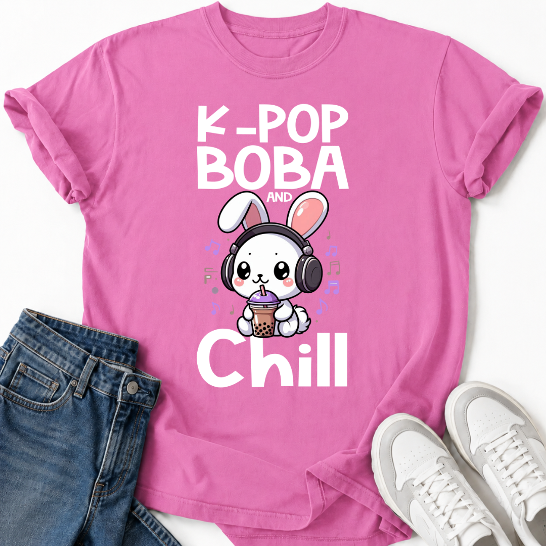 K-POP BOBA CHILL RABBIT T-SHIRT