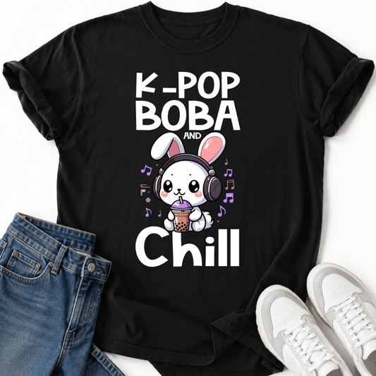 K-POP BOBA CHILL RABBIT T-SHIRT