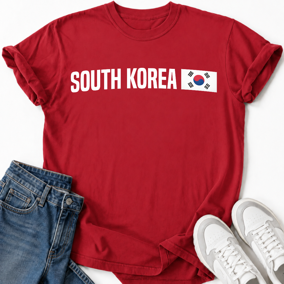 MINIMALIST KOREAN FLAG T-SHIRT