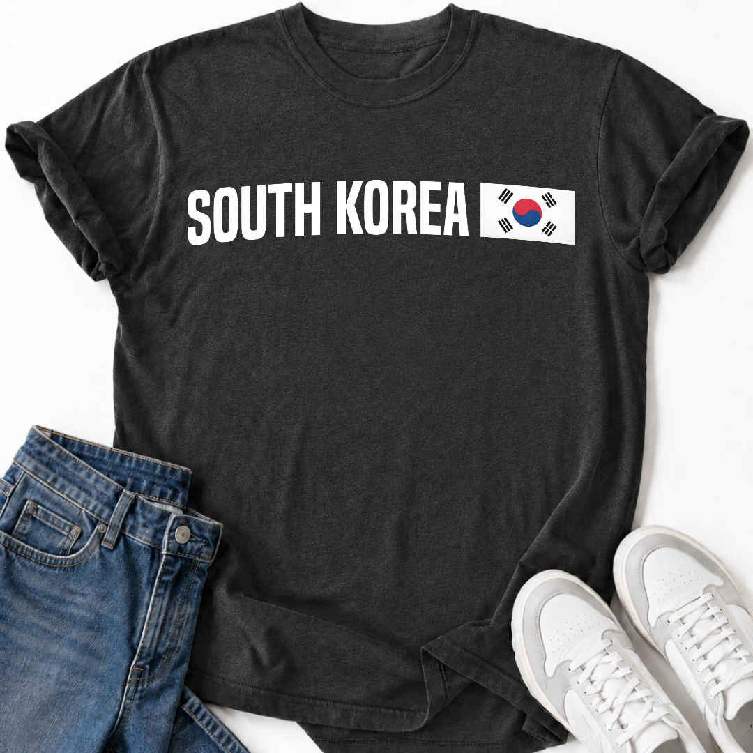 MINIMALIST KOREAN FLAG T-SHIRT