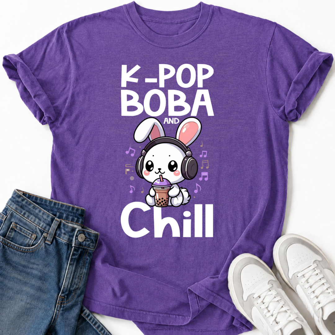 K-POP BOBA CHILL RABBIT T-SHIRT