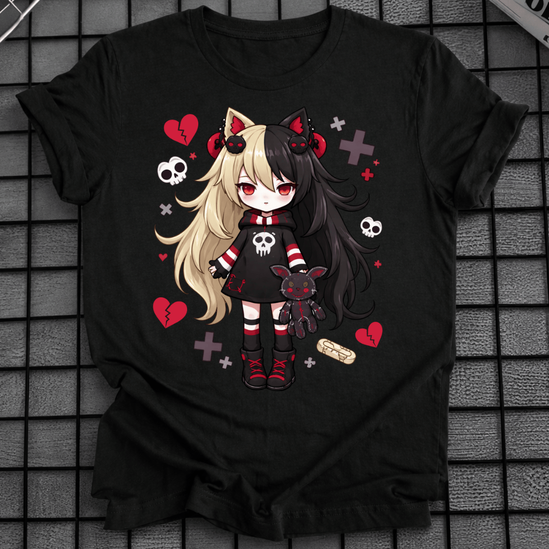 GOTHIC ANIME GIRL T-SHIRT