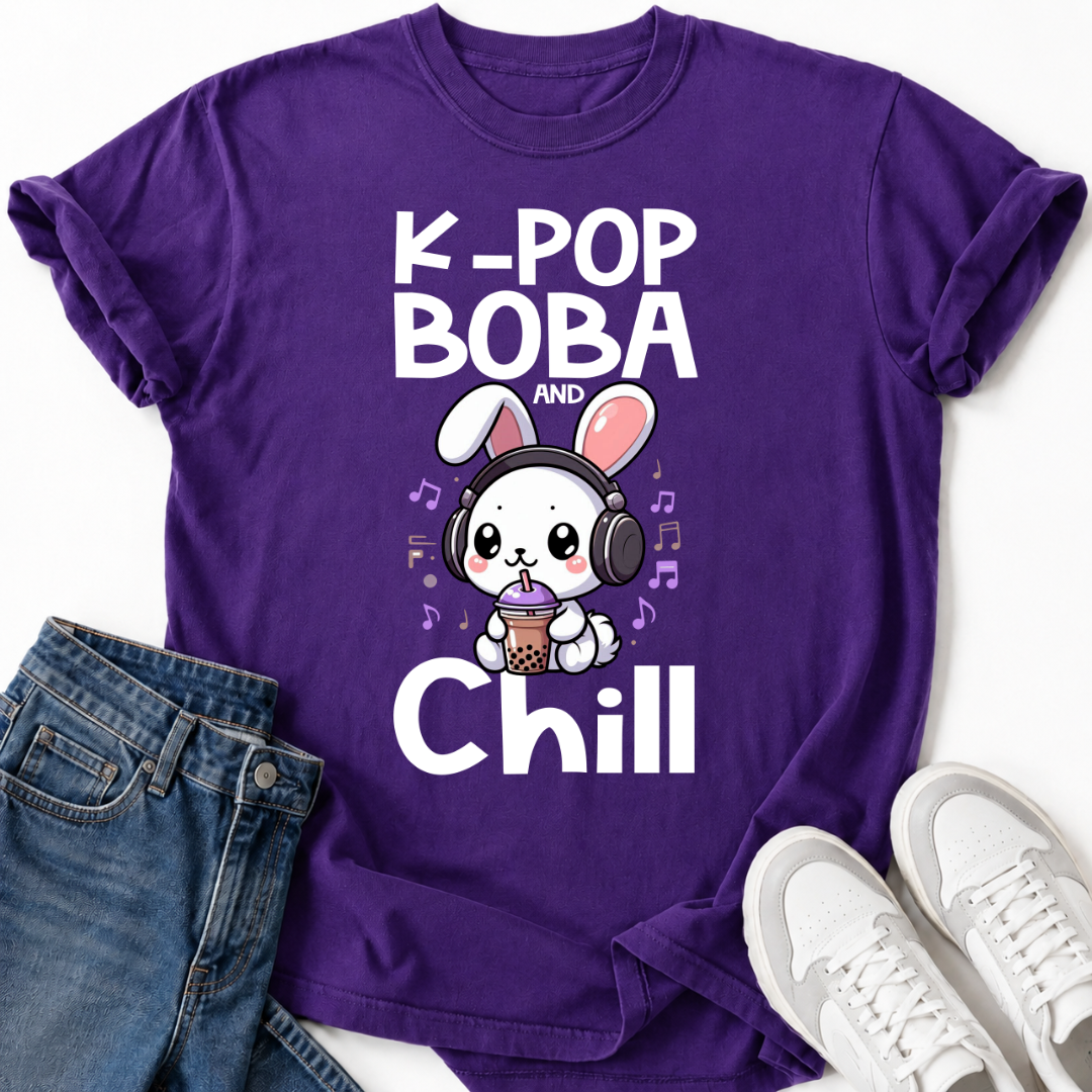 K-POP BOBA CHILL RABBIT T-SHIRT
