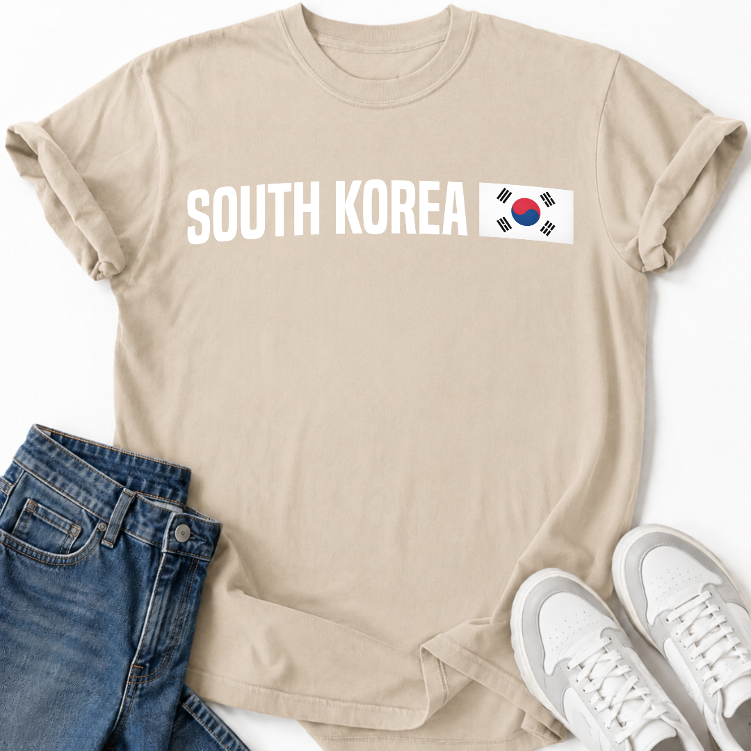 MINIMALIST KOREAN FLAG T-SHIRT