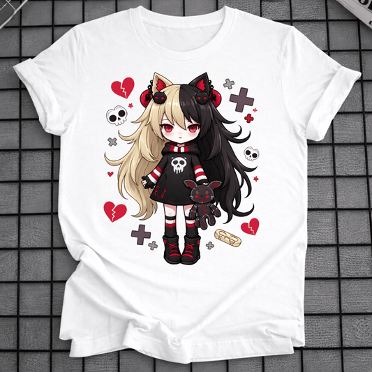 GOTHIC ANIME GIRL T-SHIRT