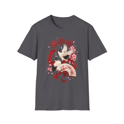 ARIRANG FLORAL CRANE T-SHIRT