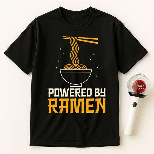 POWERED BY RAMEN UNISEX T-SHIRT