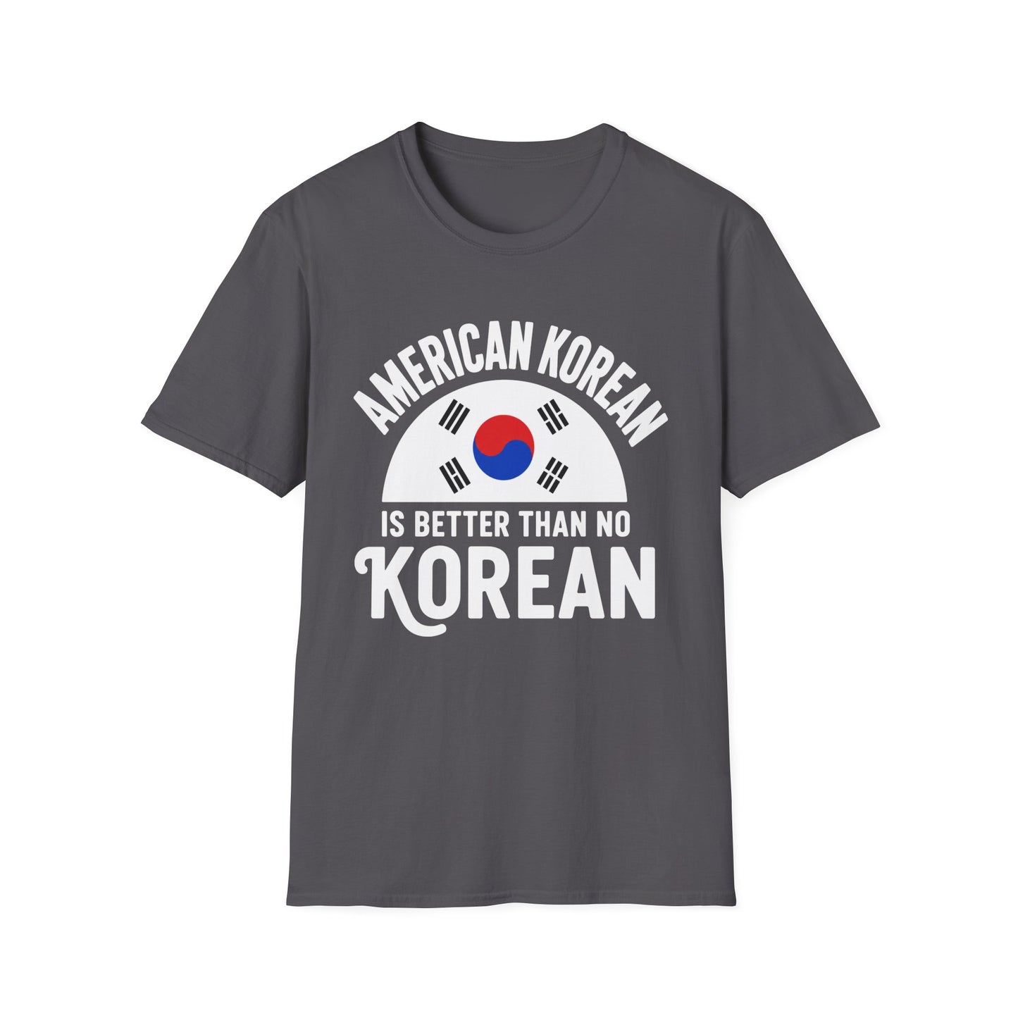 American Korean T-Shirt — 'American Korean' Graphic Tee with South Korea Flag