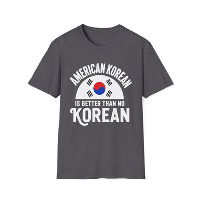 American Korean T-Shirt — 'American Korean' Graphic Tee with South Korea Flag