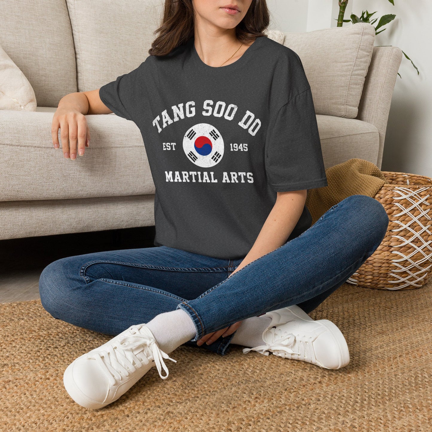 Tang Soo Do Martial Arts T-Shirt – Korean Flag Tae Kwon Do Training Tee (Est. 1945)