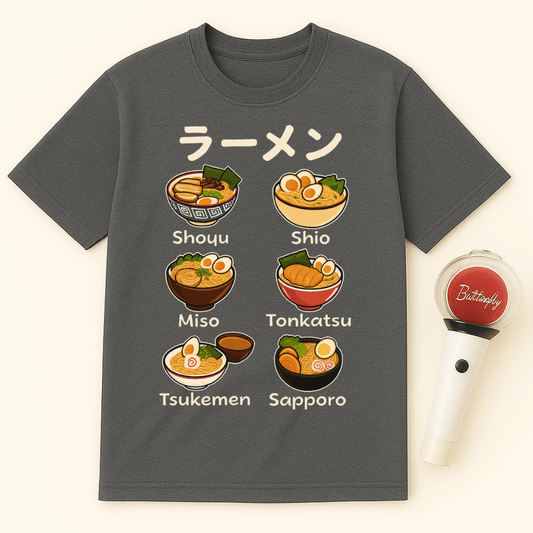 RAMEN FLAVORS ILLUSTRATION UNISEX T-SHIRT