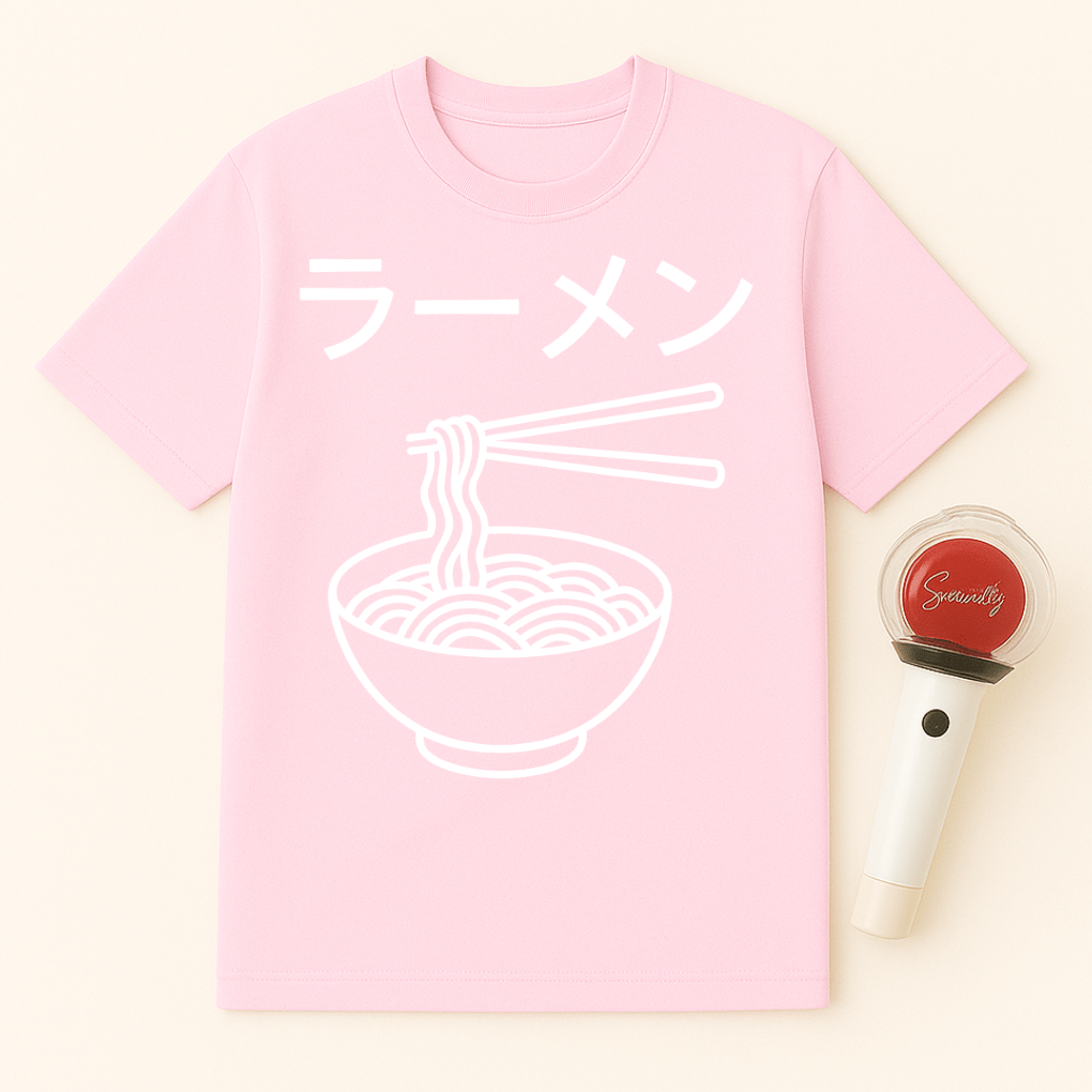 MINIMALIST RAMEN LINE ART UNISEX T-SHIRT