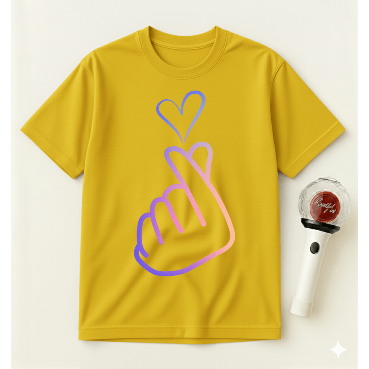 KOREAN FINGER HEART T-SHIRT