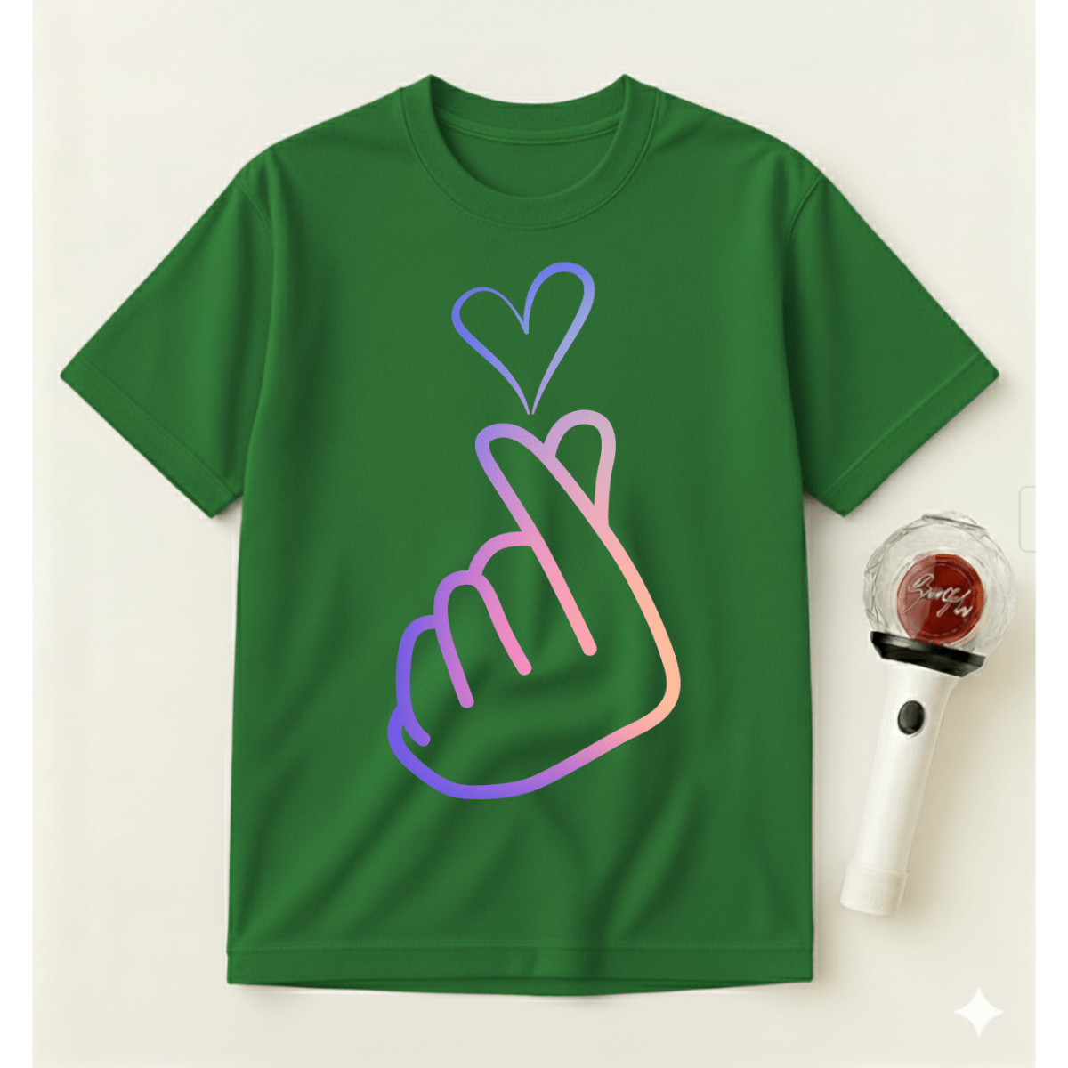 KOREAN FINGER HEART T-SHIRT