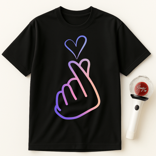 K-POP FINGER HEART UNISEX T-SHIRT