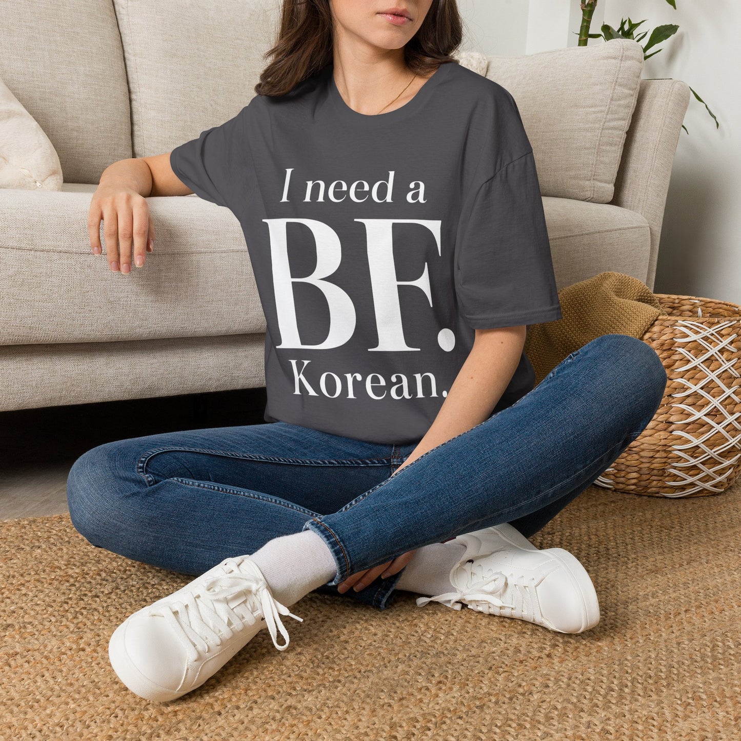 I NEED A BF. KOREAN T-SHIRT