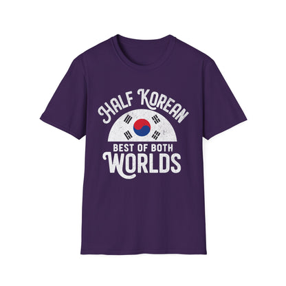 Half Korean T-Shirt — “Best of Both Worlds” Korean Flag Pride Tee