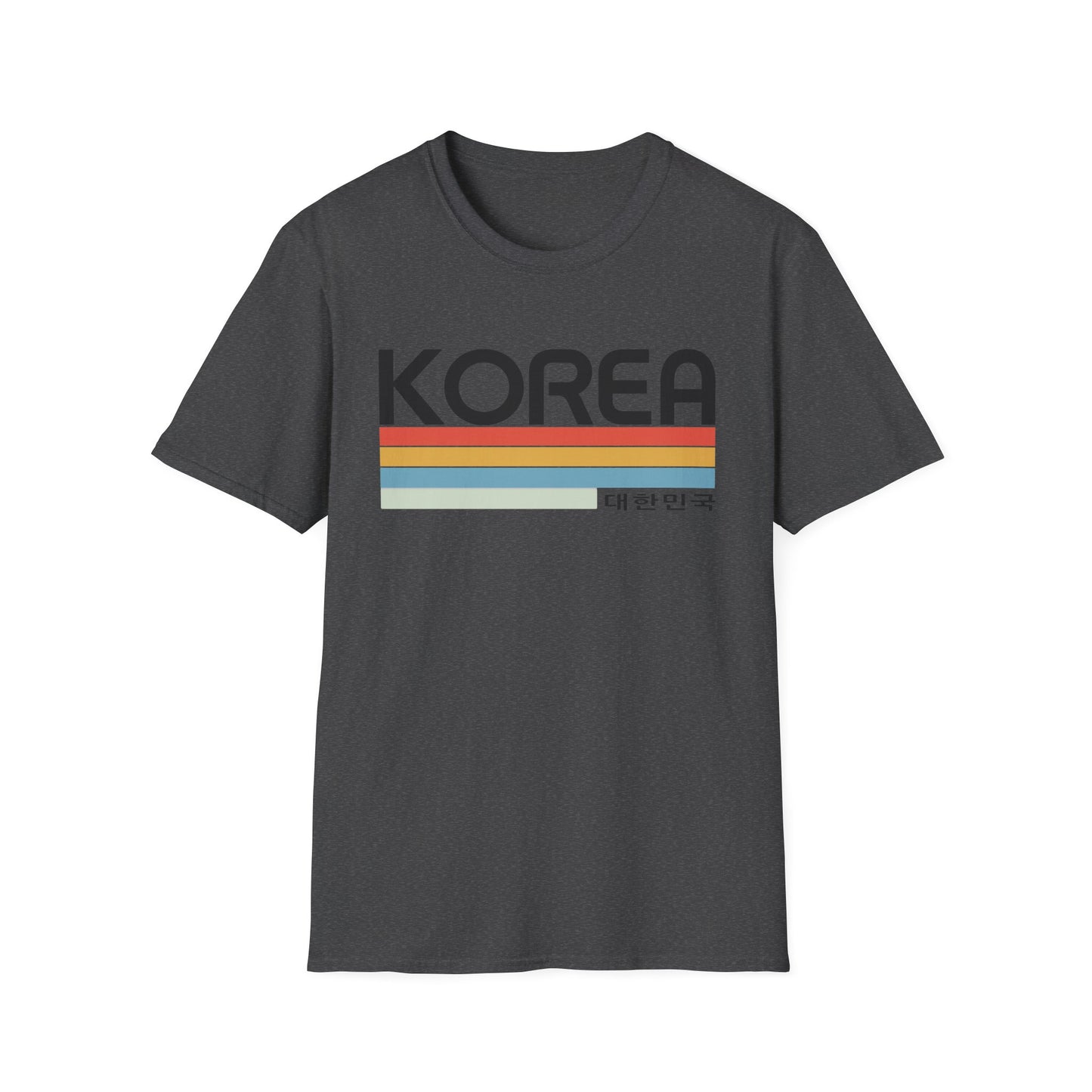 Korea Retro Stripe T-Shirt — 대한민국 Vintage Travel Tee