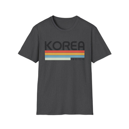 Korea Retro Stripe T-Shirt — 대한민국 Vintage Travel Tee