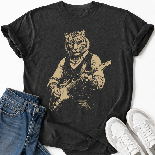 KOREAN TIGER GUITARIST T-SHIRT