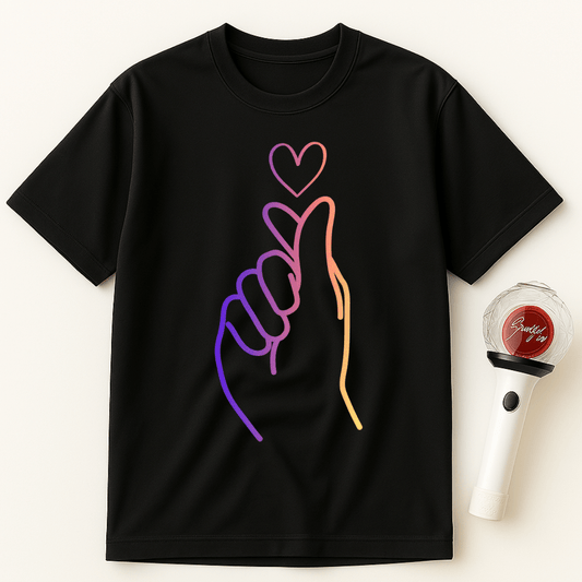 FINGER HEART K-POP UNISEX T-SHIRT