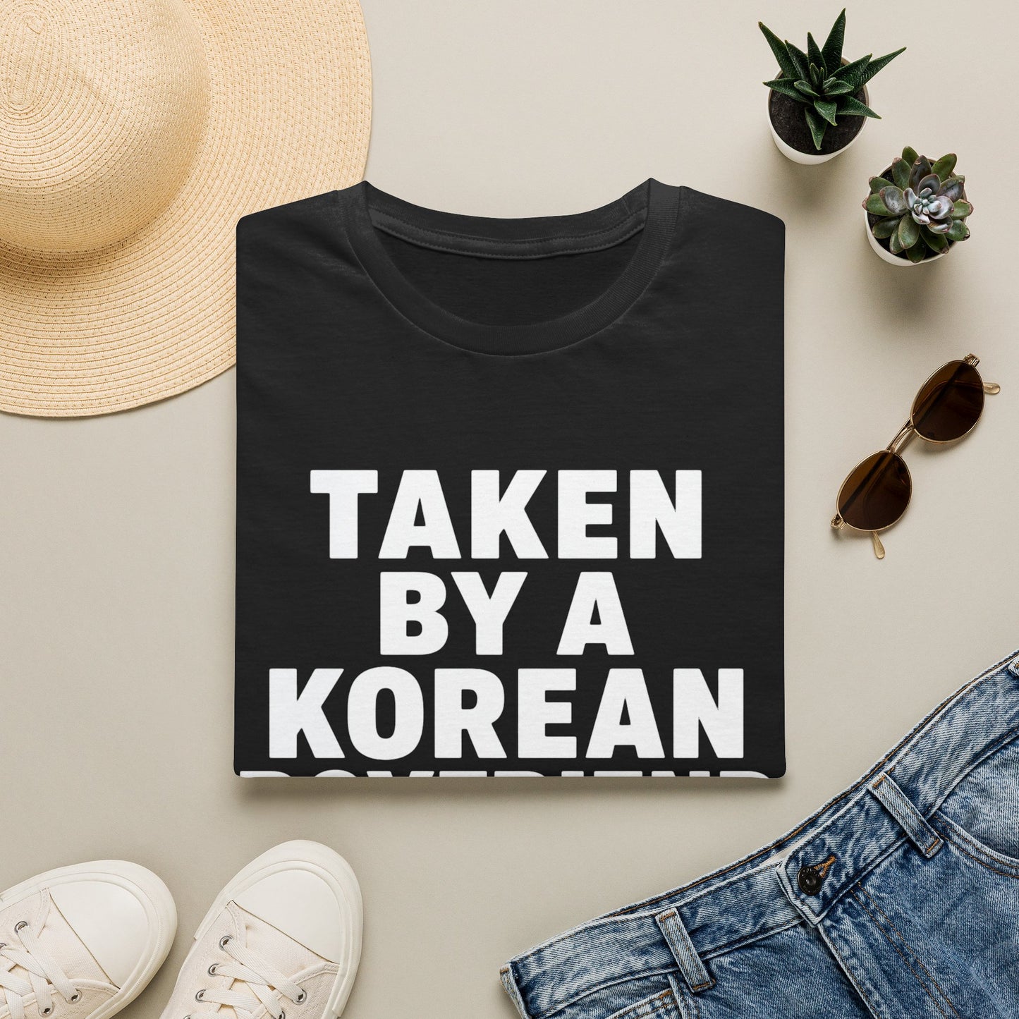 TAKEN BY A KOREAN BOYFRIEND T-SHIRT