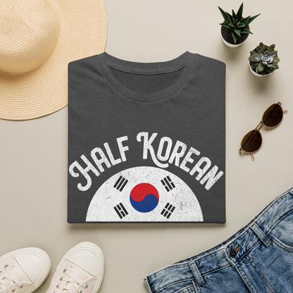 Half Korean T-Shirt — “Best of Both Worlds” Korean Flag Pride Tee