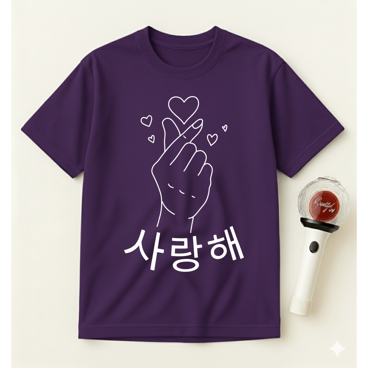 KOREAN FINGER HEART T-SHIRT
