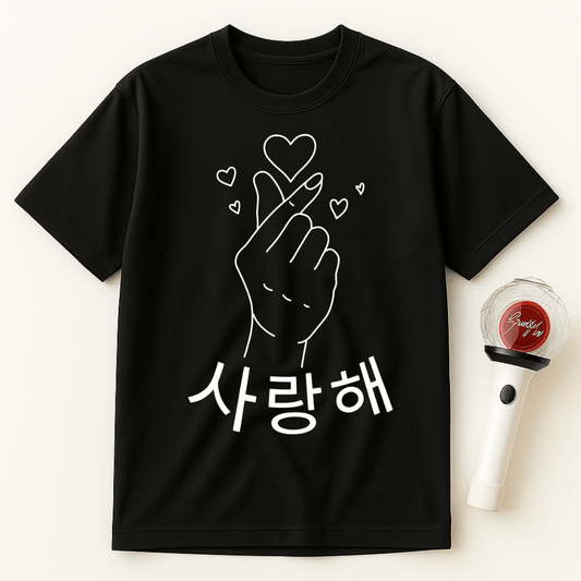 SARANGHAE HEART HAND UNISEX T-SHIRT
