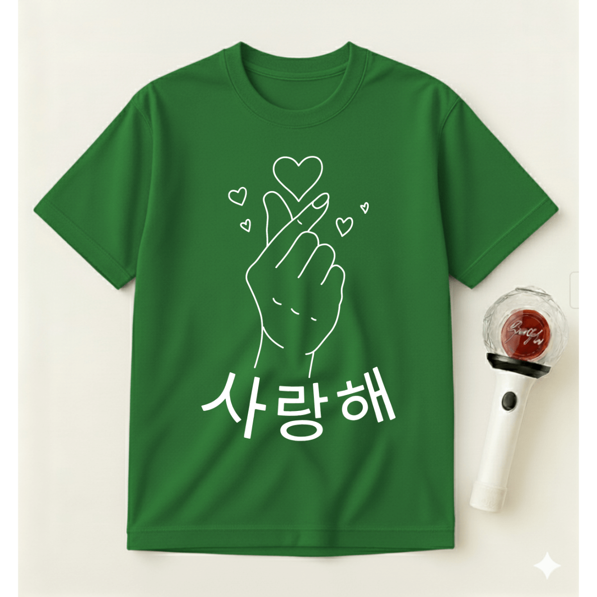 KOREAN FINGER HEART T-SHIRT