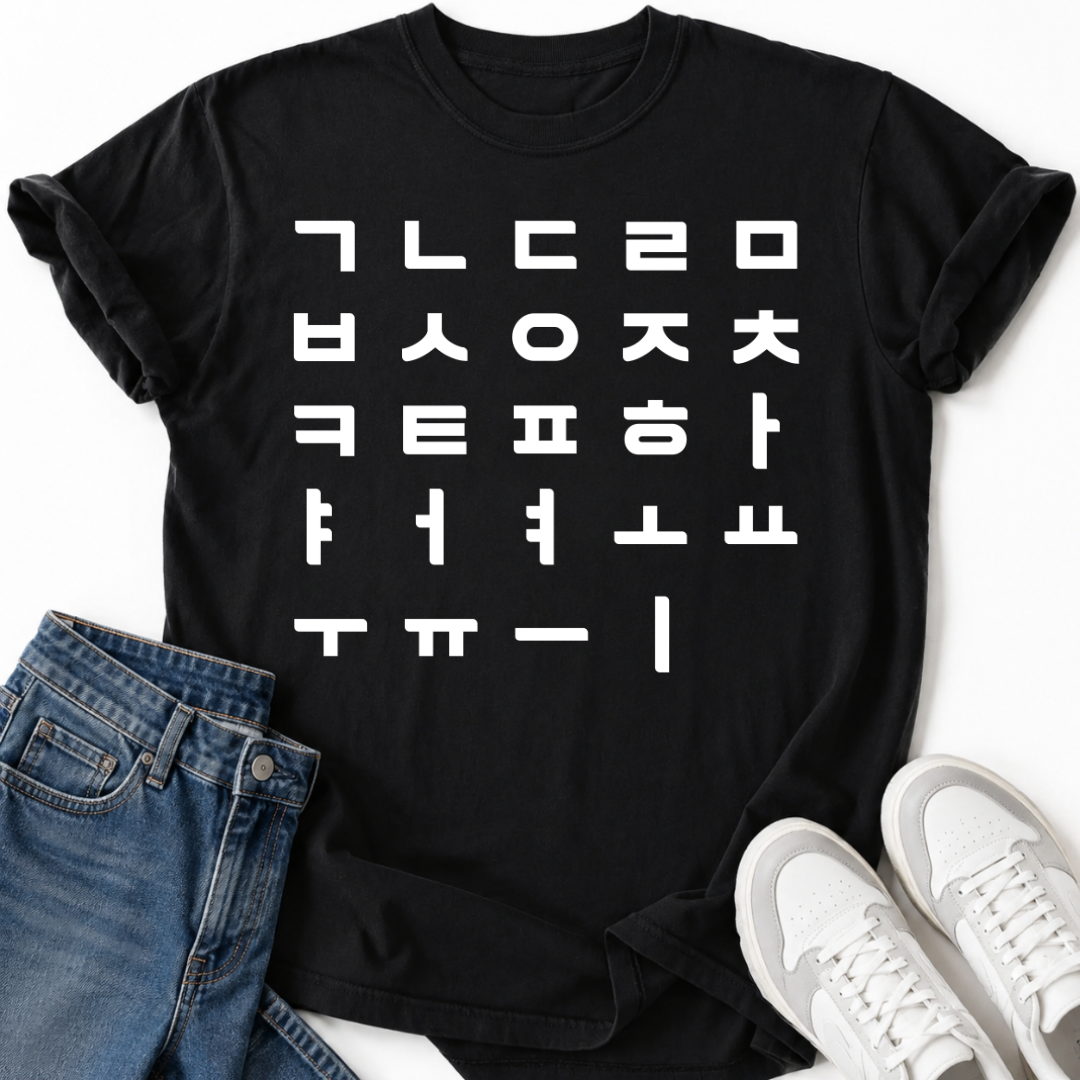 KOREAN ALPHABET T-SHIRT