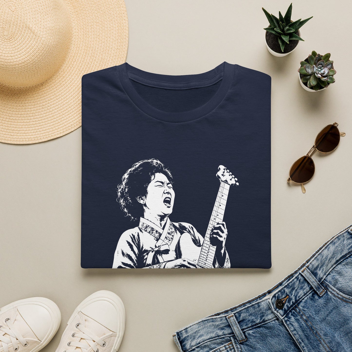 T-Shirt — Vintage Rock Guitarist Graphic Tee