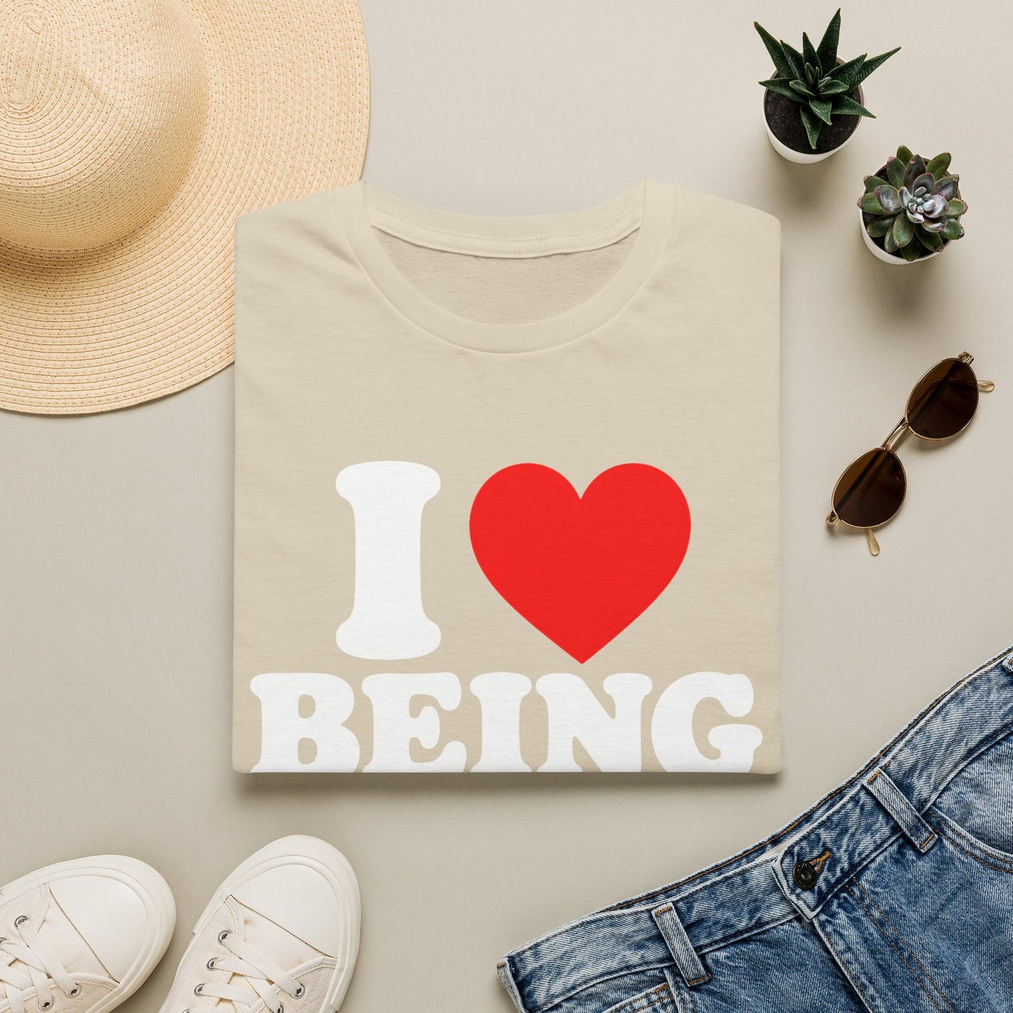 I LOVE BEING HALF KOREAN T-SHIRT