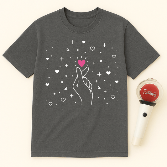 K-POP FINGER HEART UNISEX T-SHIRT
