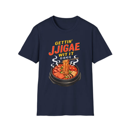 T-Shirt — "Gettin' Jjigae Wit It" Korean Stew Graphic Tee